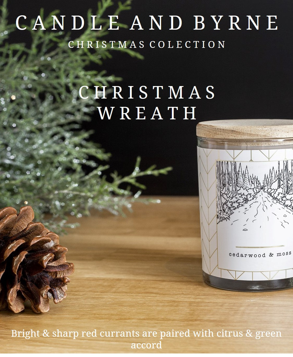 Christmas Wreath Candle